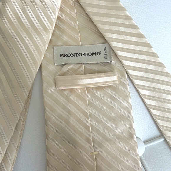 PRONTO UOMO men’s tie 100% silk - Picture 2 of 4
